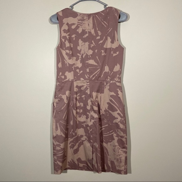 Loft Abstract Print Dress With Pockets - Picture 2 of 5